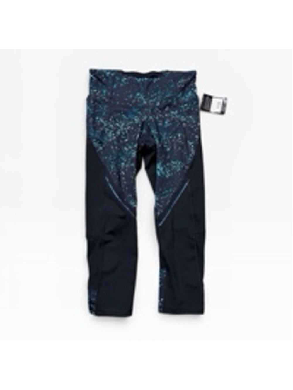 Champion Black Teal Speckled Performance Compression Leggings Small